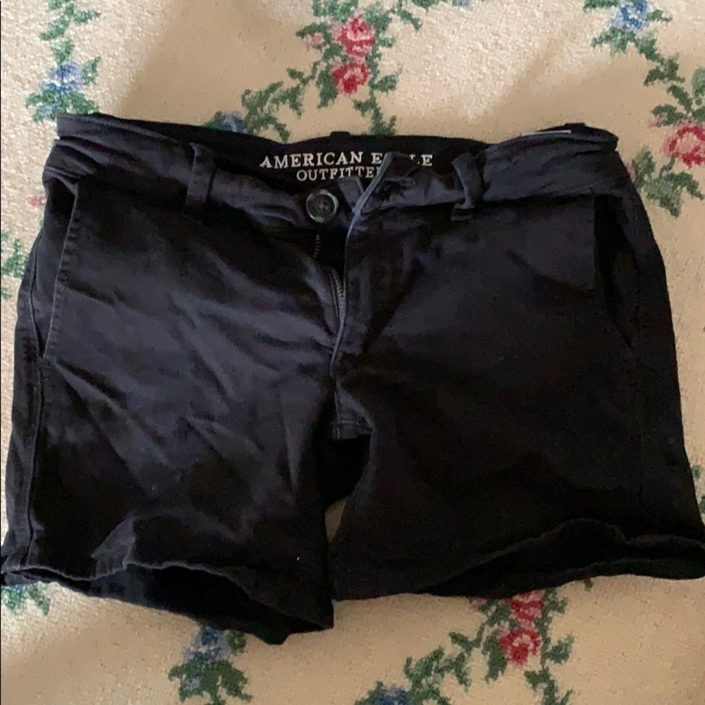 American eagle black shorts